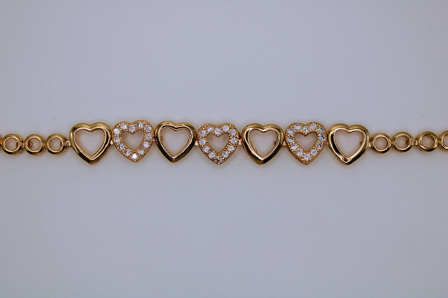 Studded heart bracelet