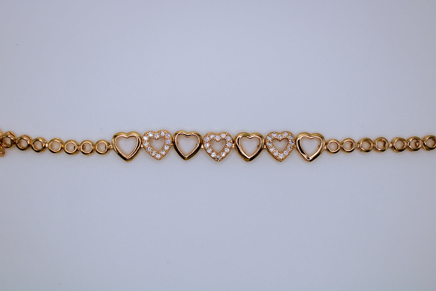 Studded heart bracelet