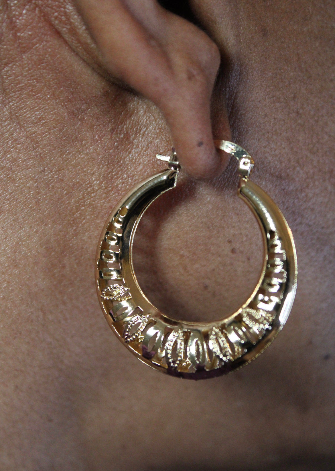 Petal Gold Hoop Earrings